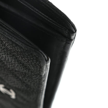 Chanel Caviar Quilted Yen Wallet Black 9 of 10