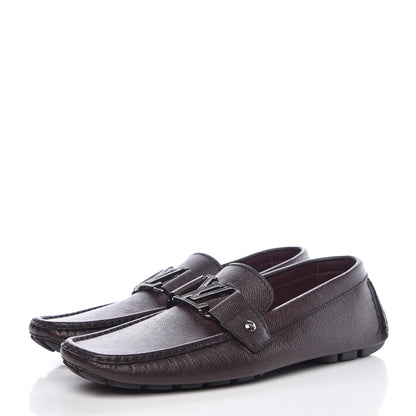 Louis Vuitton Taiga Monte Carlo Moccasin Loafers 8 Grizzli 3 of 11