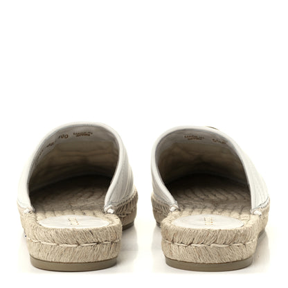 Gucci Nappa Matelasse GG Marmont Espadrille Slippers 38.5 Great White 6 of 13