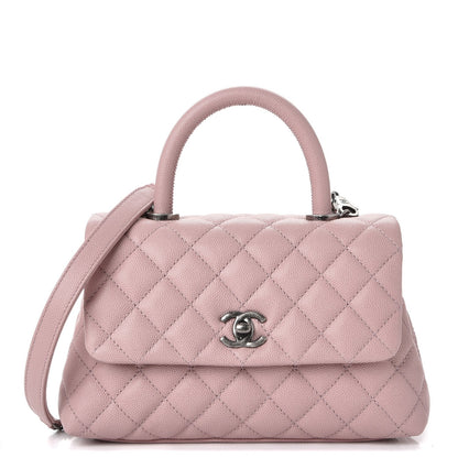 Chanel Caviar Quilted Mini Coco Handle Flap Pink 1 of 9
