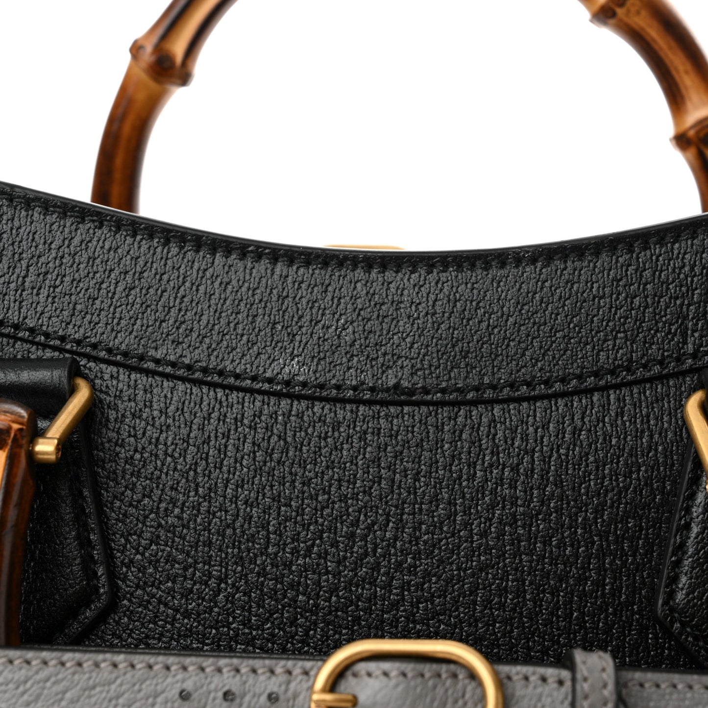 Wonka Grain Calfskin Large Diana Tote Bag Black