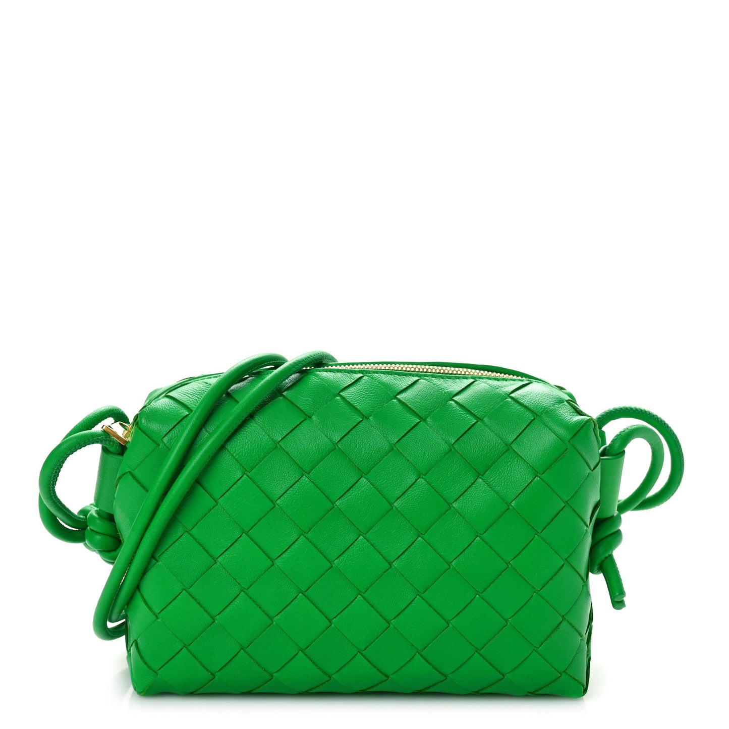 Nappa Intrecciato Mini Loop Camera Bag Parakeet