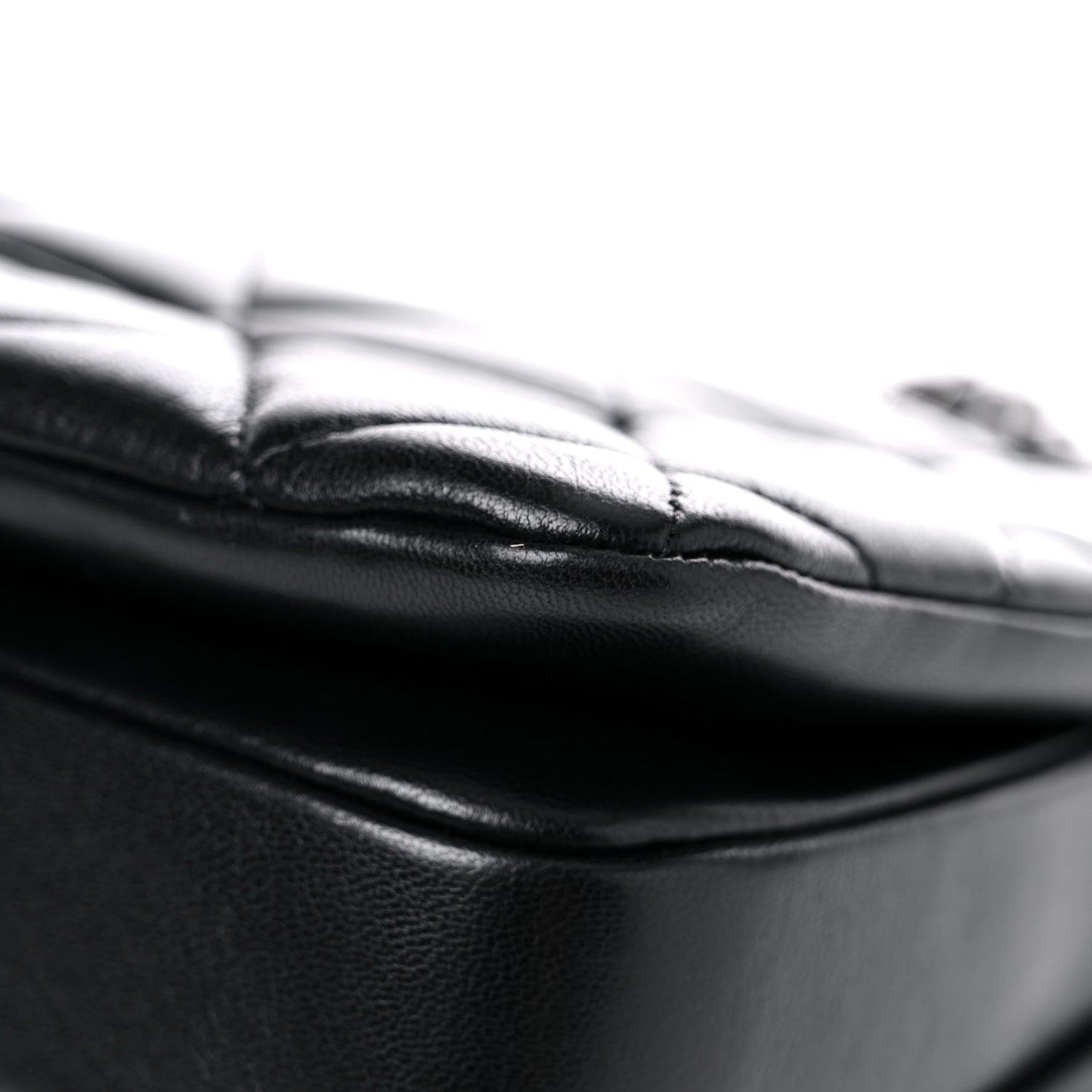 Lambskin Quilted Small Trendy CC Dual Handle Flap Bag Black