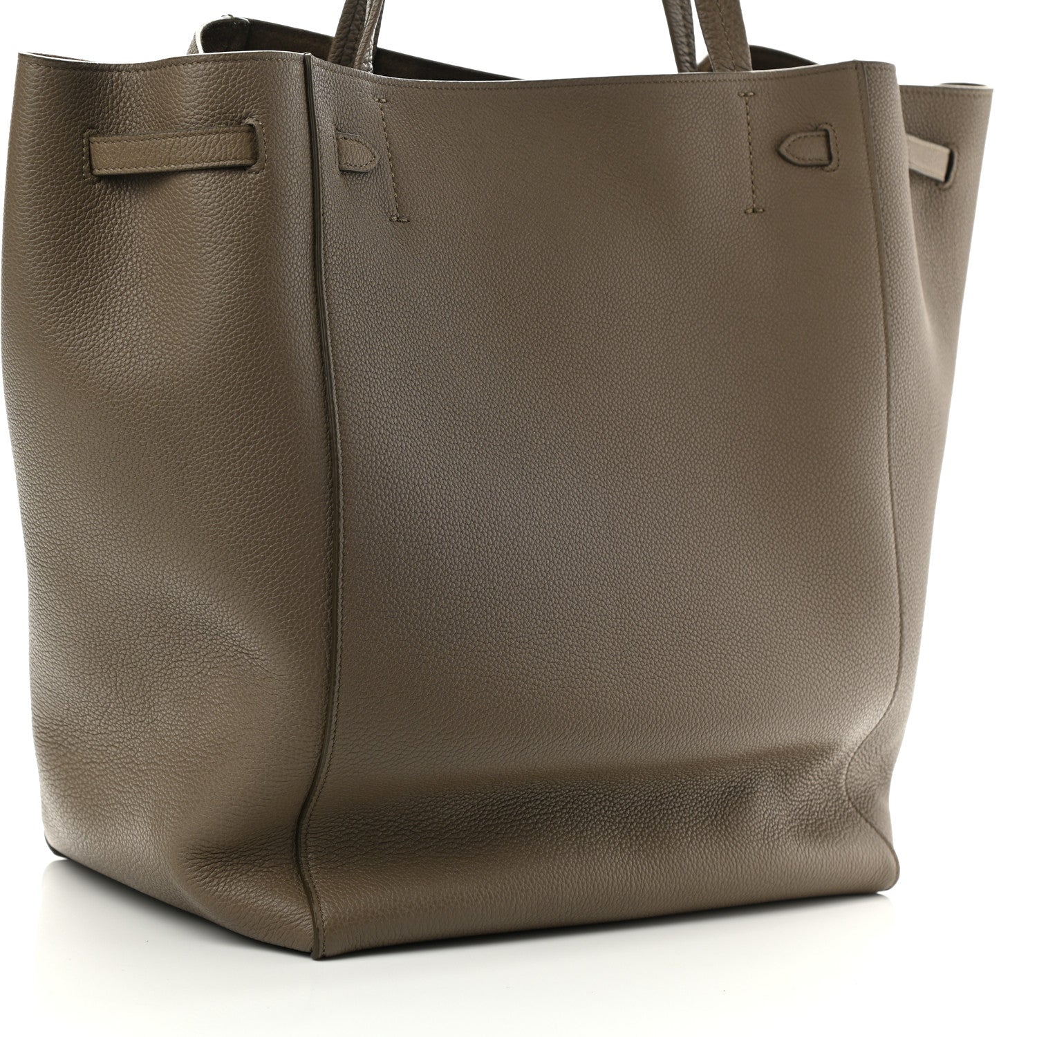 Celine Soft Grained Calfskin Medium Belt Cabas Phantom Taupe 11 of 11