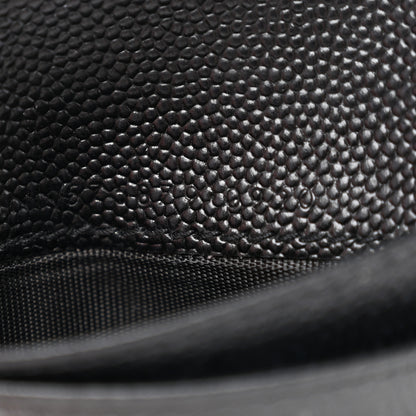 Saint Laurent Grain De Poudre Matelasse Chevron Monogram Zipped Two-Part Wallet Black 7 of 9