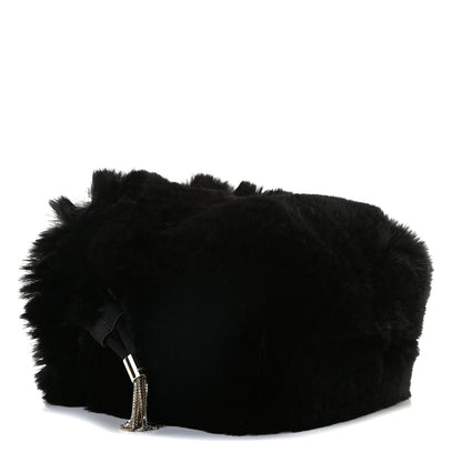 Jimmy Choo Faux Fur Bucket Bag Black 3 of 9