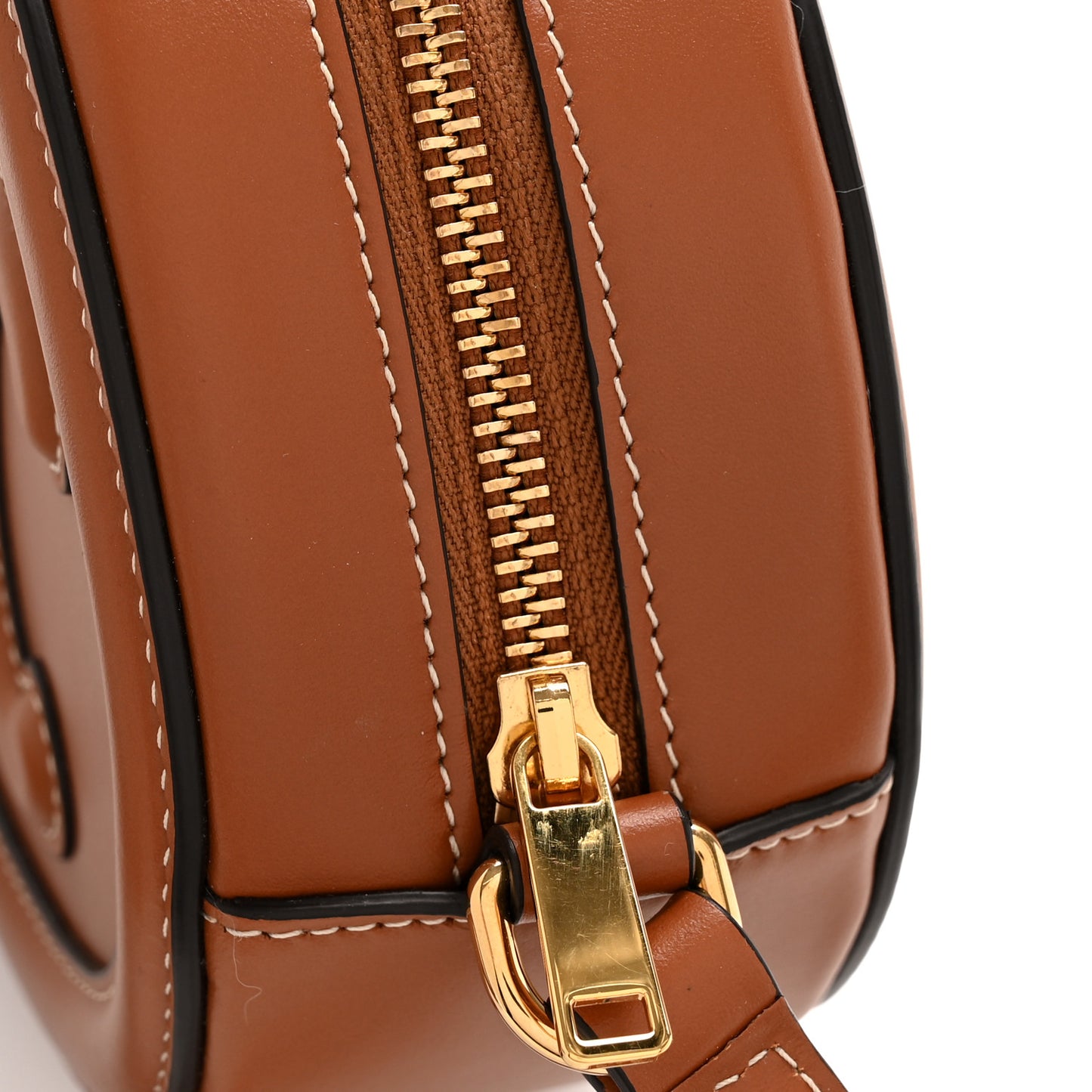Smooth Calfskin Cuir Triomphe Oval Bag Tan