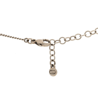 Chanel Baguette Crystal CC Necklace Silver 4 of 4