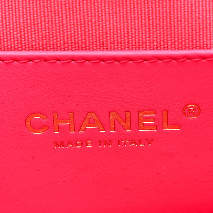 Chanel Lambskin Quilted Giant CC Baguette Bag Fuchsia 6 of 11