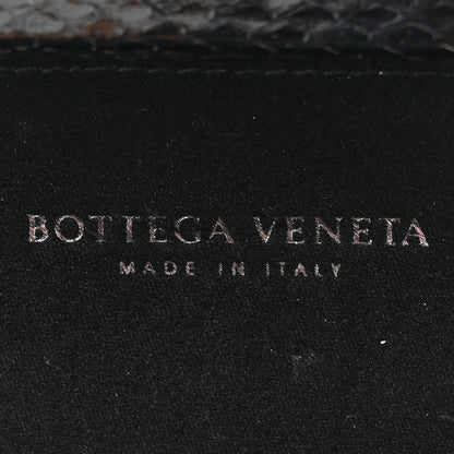Bottega Veneta Satin Ayers Intreccio Impero Stretch Knot Clutch Black 7 of 9