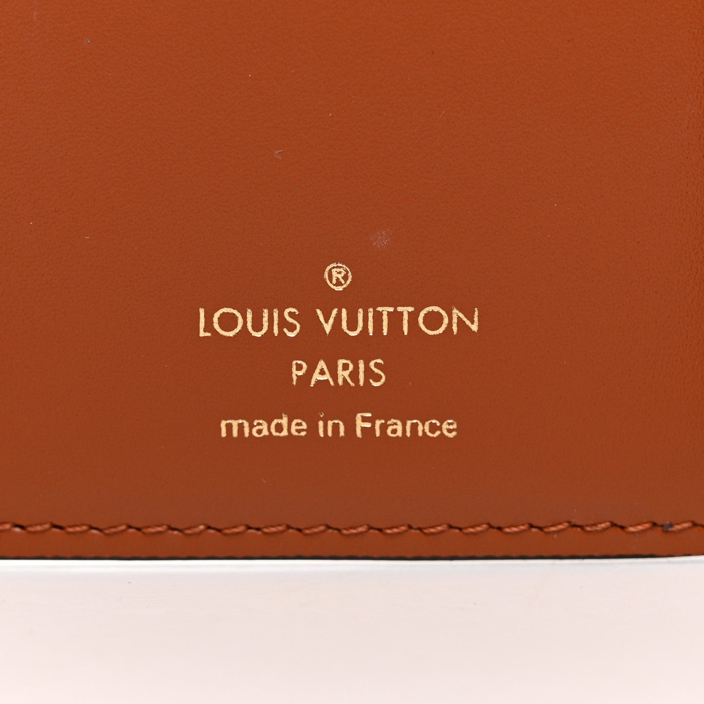 Monogram Flower Lock Compact Wallet Caramel