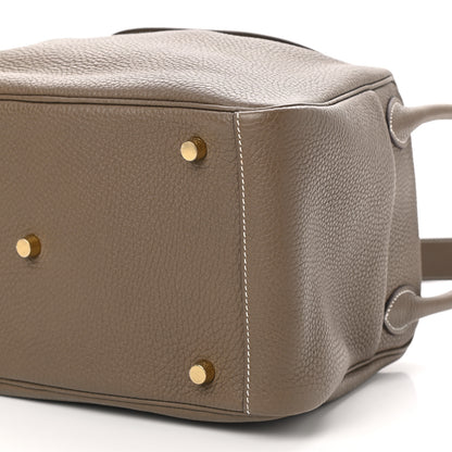 Hermes Taurillon Clemence Lindy 30 Etoupe 10 of 10