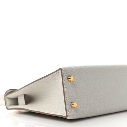 Hermes Chevre Mysore Mini Kelly Sellier 20 Mushroom 8 of 10