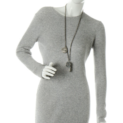 Chanel Crystal CC Whistle Pendant Necklace 2 of 6