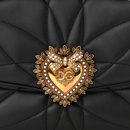 Dolce & Gabbana Nappa Quilted Devotion Bag Black 7 of 10
