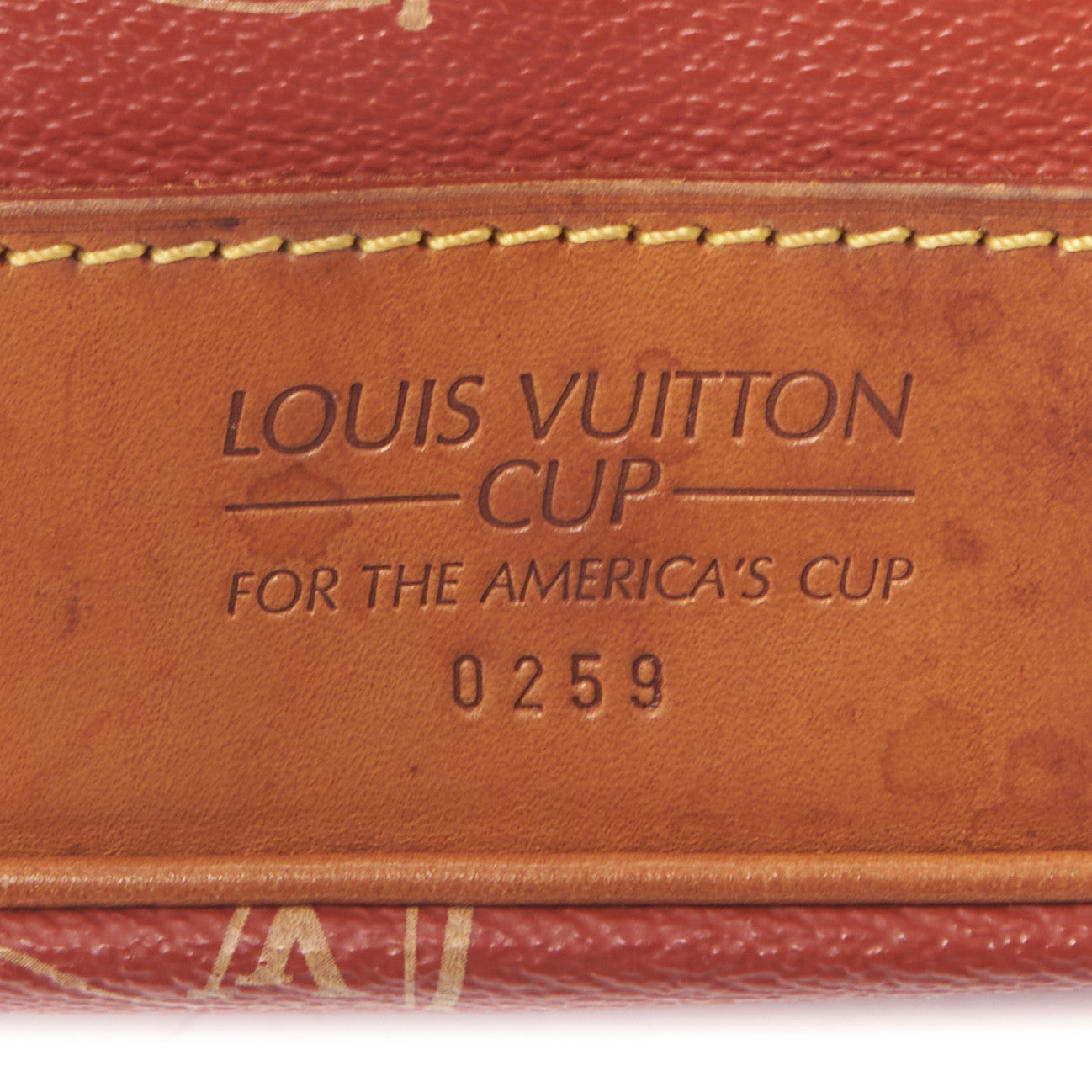 Canvas Americas Cup 1995 Saint Tropez Drawstring Bag Red