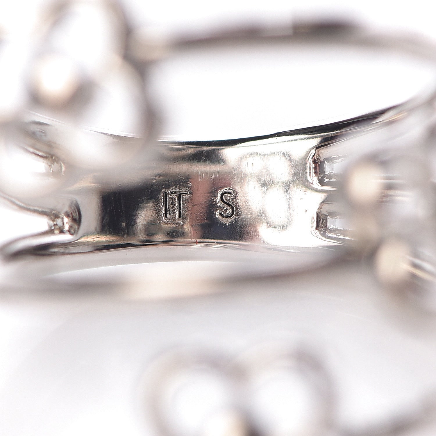 Louis Vuitton Flower Full Ring S Silver 6 of 6