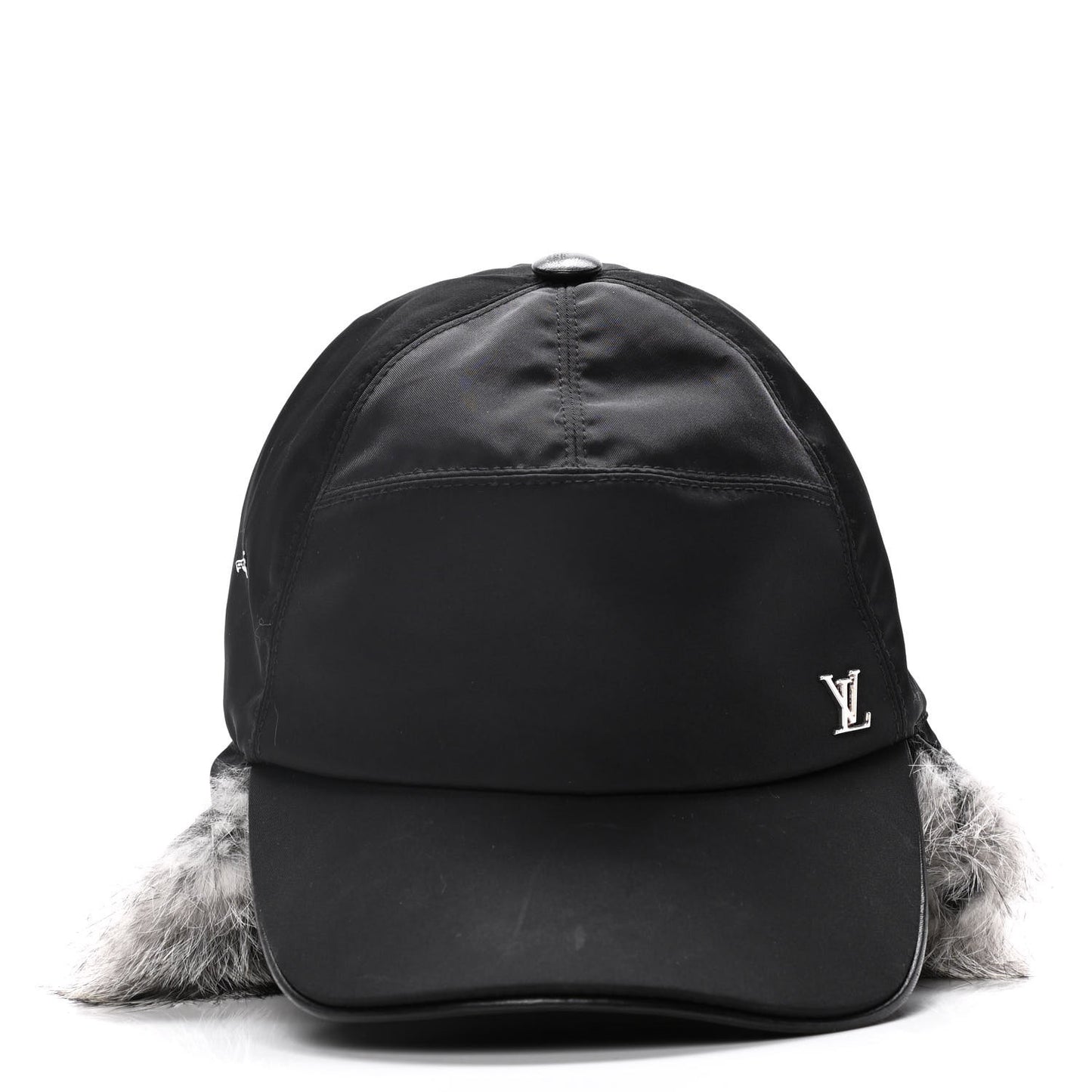 Nylon Rabbit Fur Wilderness Chapka Hat Grey