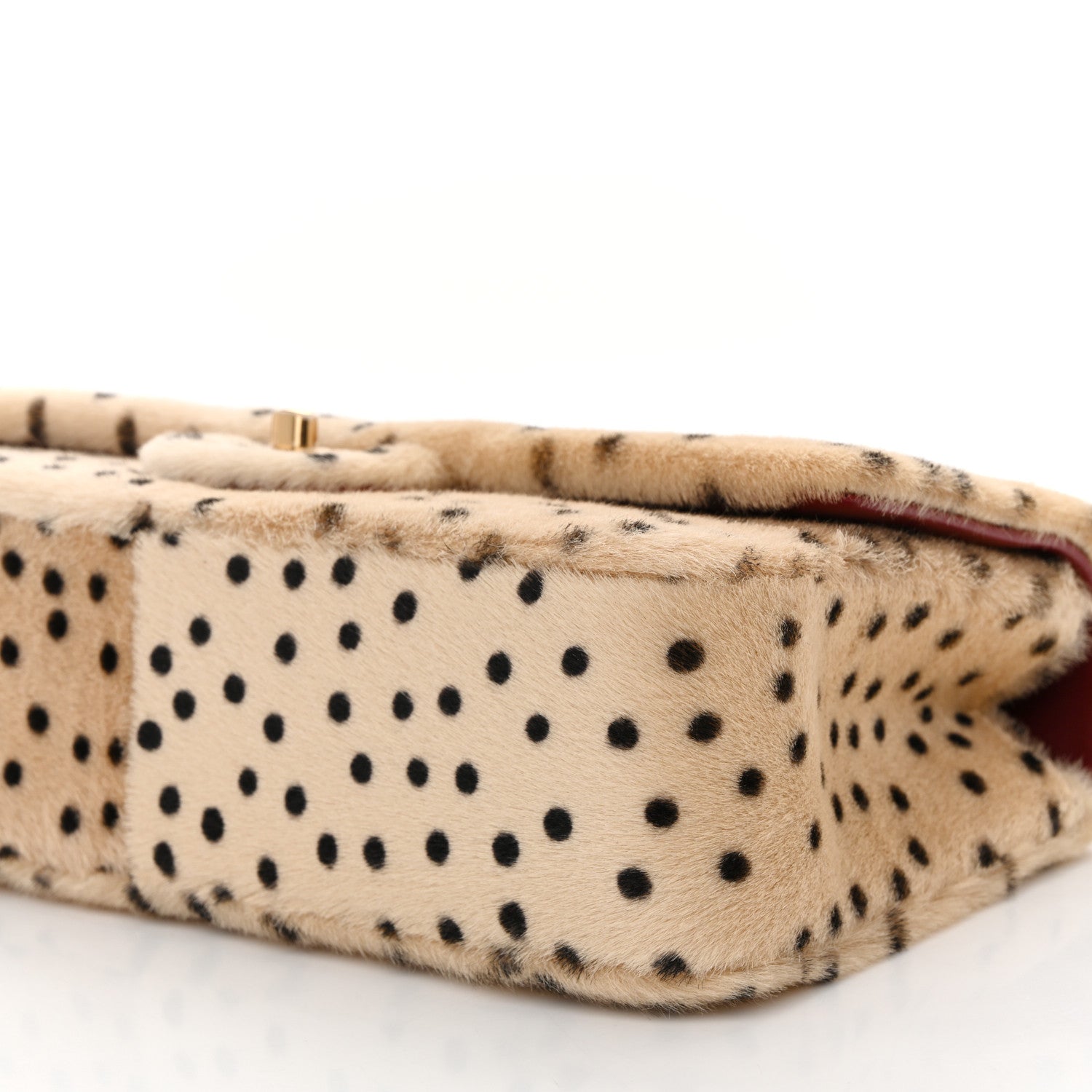 Chanel Pony Hair Cheetah Printed Creative Fabrics Flap Light Beige Black 9 of 10
