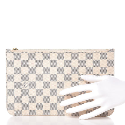 Louis Vuitton Damier Azur Neverfull MM GM Pochette 2 of 7