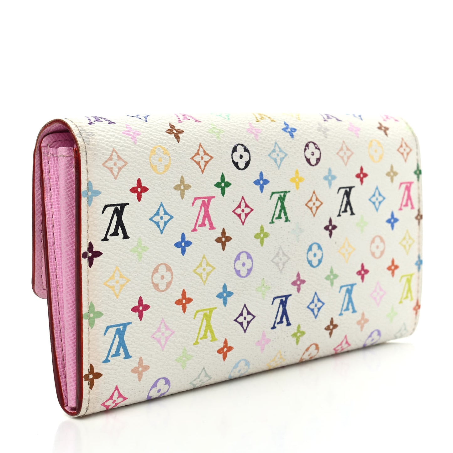 Monogram Multicolor Sarah Wallet White Litchi