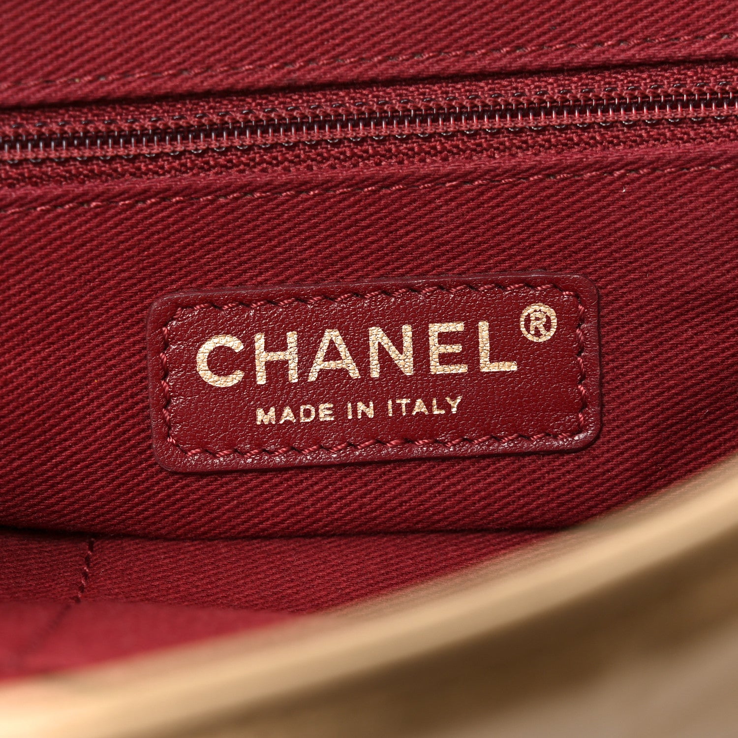 Chanel Aged Calfskin Quilted Medium Pondichery Flap Gold 7 of 10