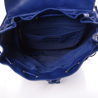 Chanel Lambskin Quilted Large Urban Spirit Backpack Blue 5 of 17