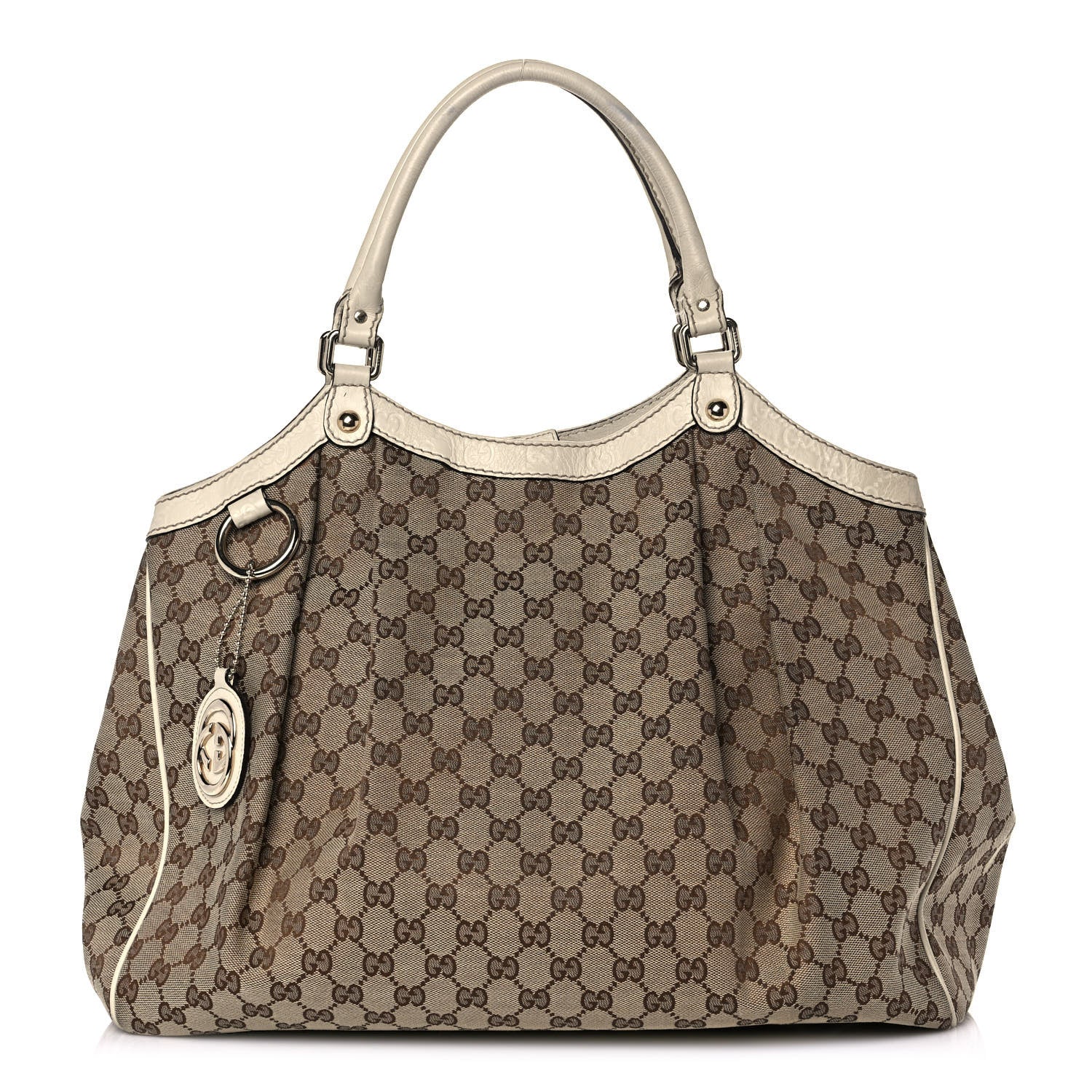 Gucci Monogram Large Sukey Tote Off White 1 of 16