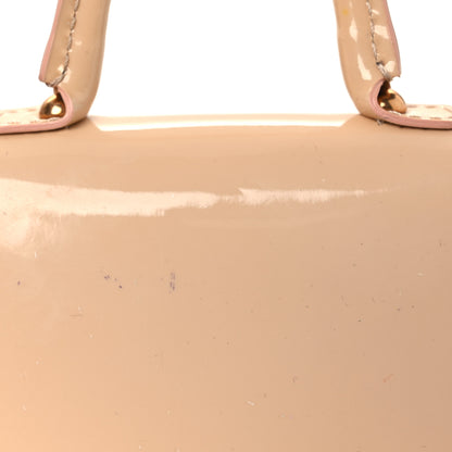 Delvaux Patent Calfskin Mini Brillant Bag Charm Beige 6 of 9