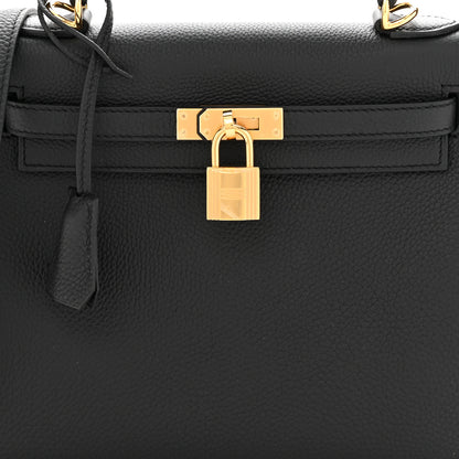 Hermes Togo Kelly Retourne 25 Black 8 of 11