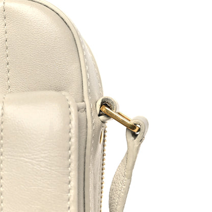 Saint Laurent Lambskin Matelasse Monogram Vicky Camera Bag White 23 of 23