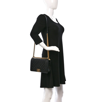 Chanel Lambskin Quilted Medium Boy Flap Black 2 of 17