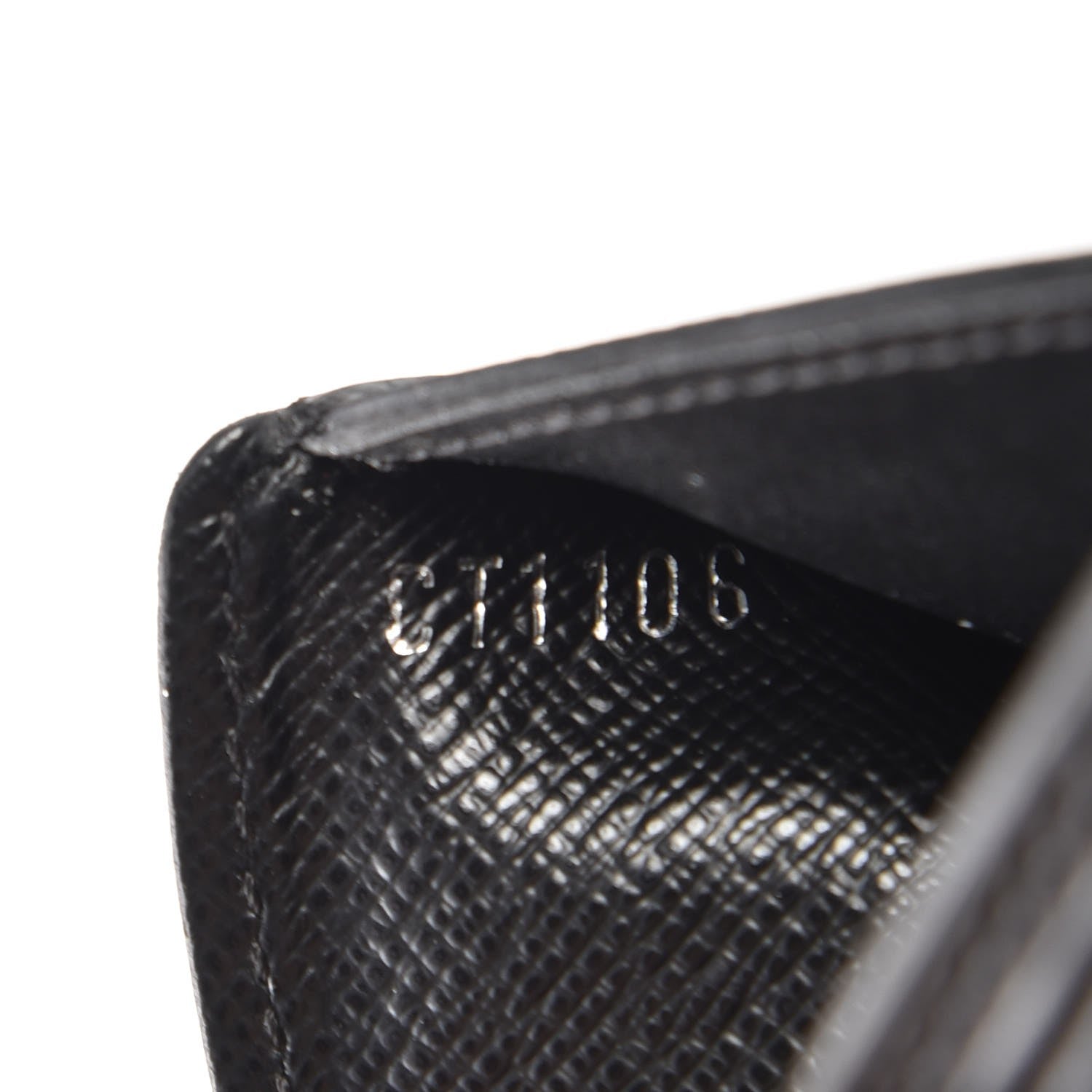 Louis Vuitton Epi Slender Wallet Black 8 of 9