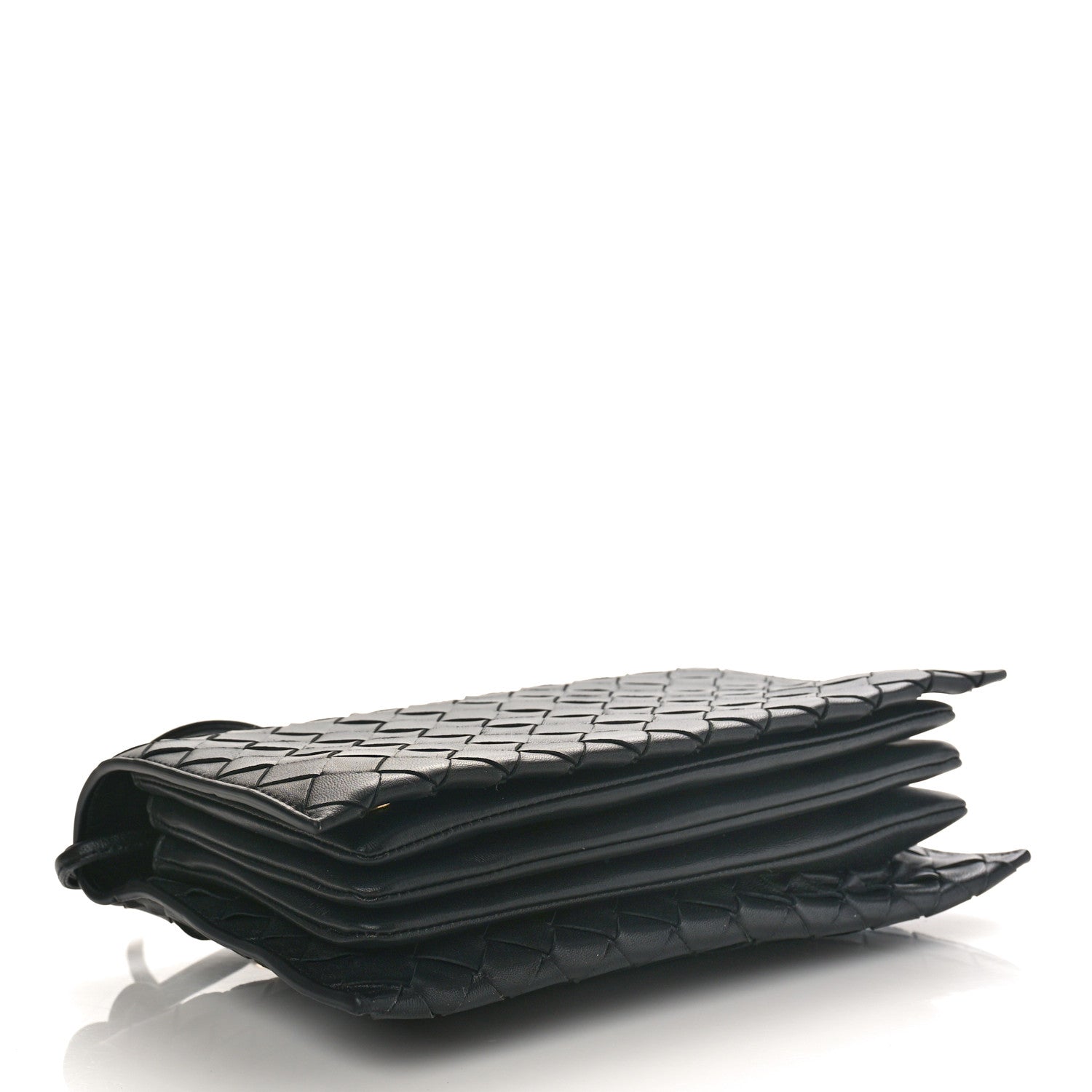 Bottega Veneta Nappa Intrecciato Trio Pouch On Strap Black 4 of 8