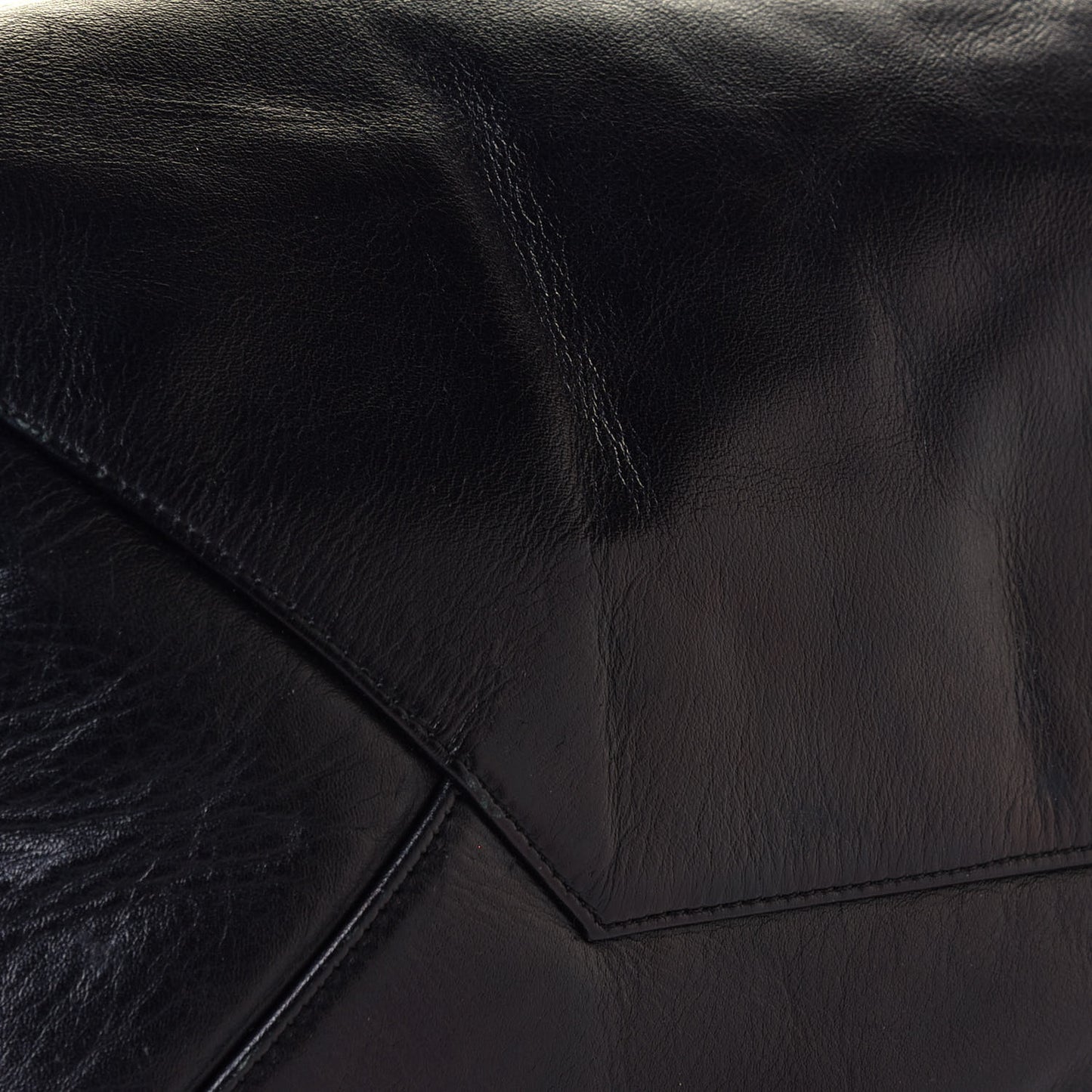 Lambskin Horizontal Cabas Black