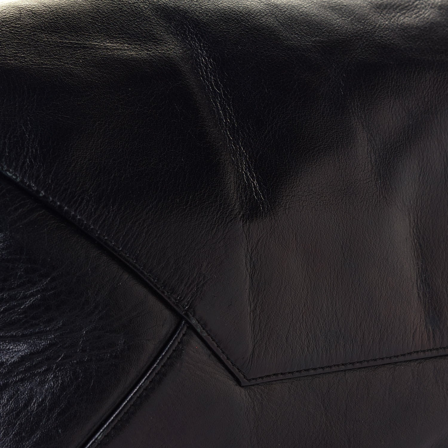 Celine Lambskin Horizontal Cabas Black 5 of 5