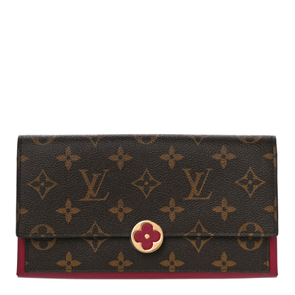 Louis Vuitton Monogram Flore Wallet Fuchsia 1 of 9
