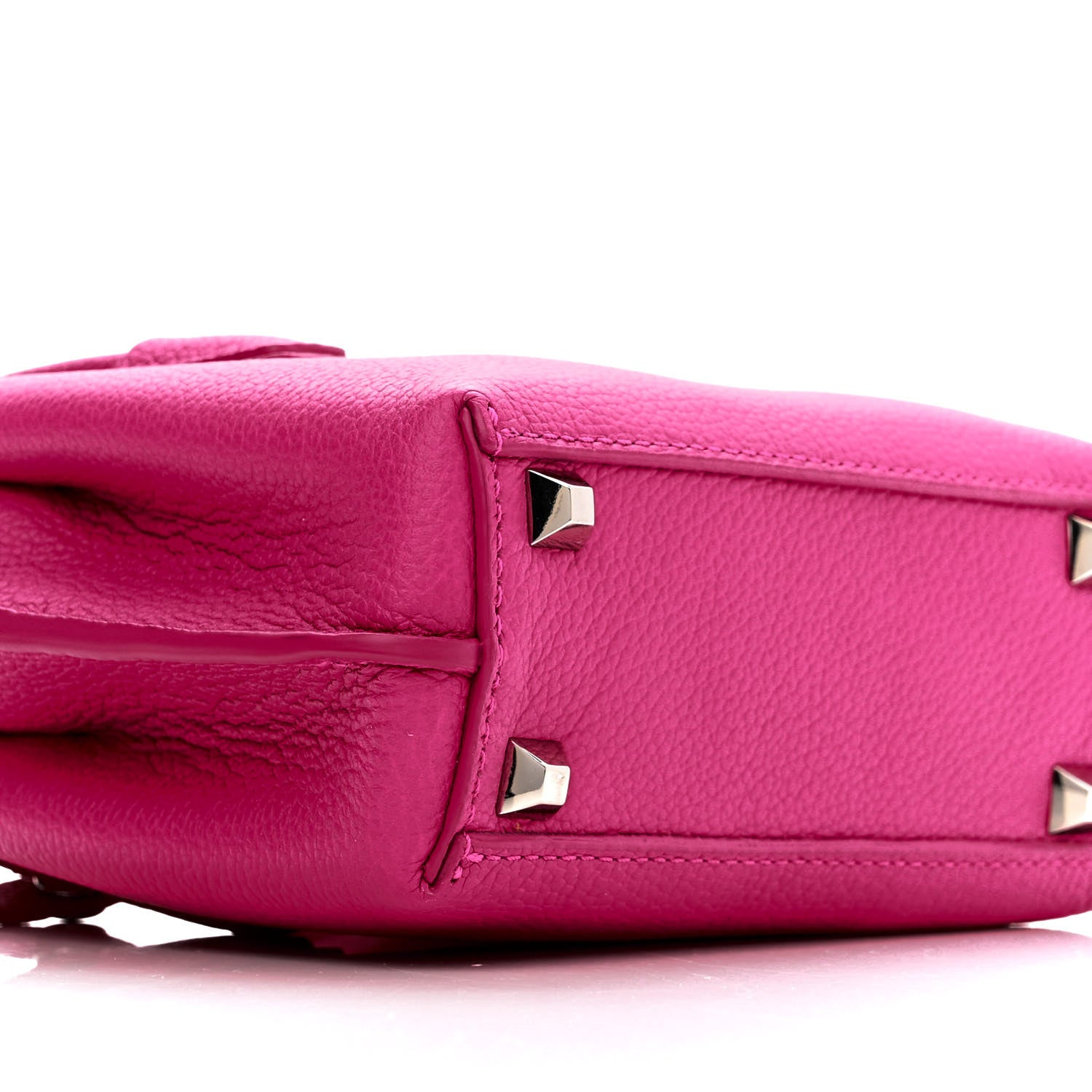 MCM Grained Calfskin X-Mini Milla Tote Beetroot Pink 9 of 10