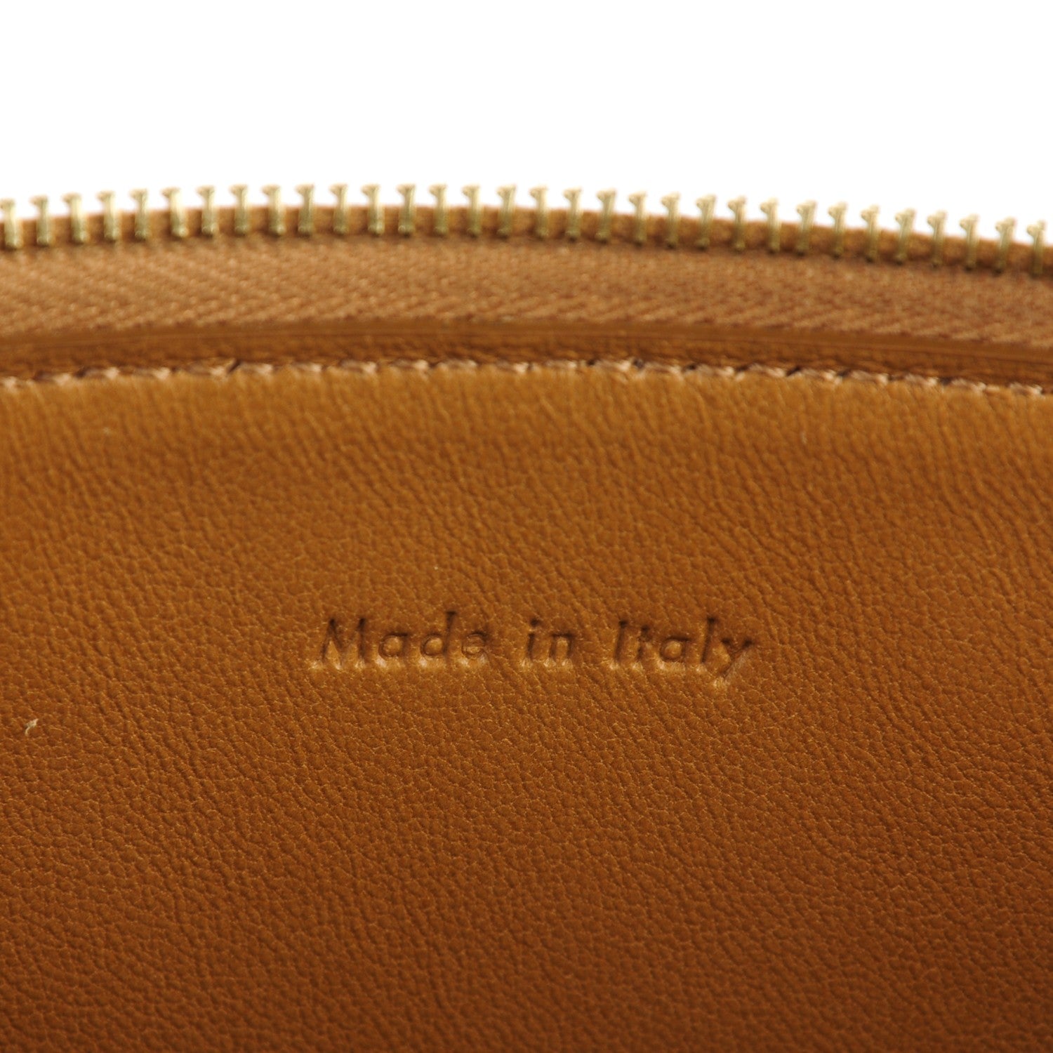 Celine Lambskin Bi-Color Coeur iPad Clutch Black Camel 7 of 9