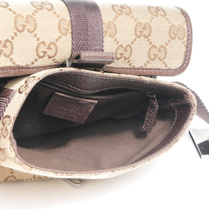 Gucci GG Monogram Buckle Belt Bag Dark Brown 7 of 7