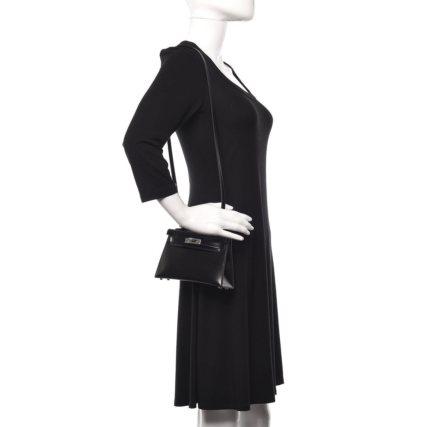 Hermes Box Mini Kelly Sellier 20 Black 2 of 30