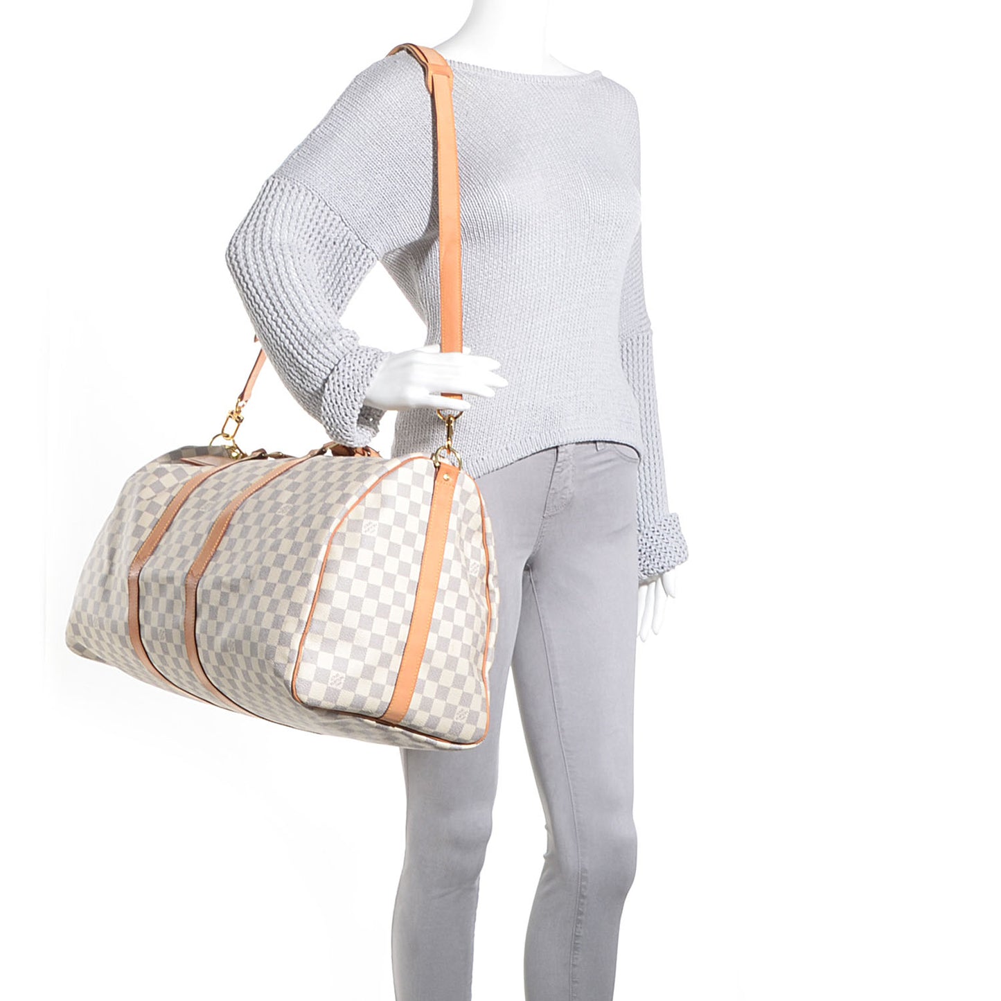 Damier Azur Keepall Bandouliere 55