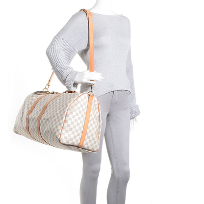 Louis Vuitton Damier Azur Keepall Bandouliere 55 2 of 7