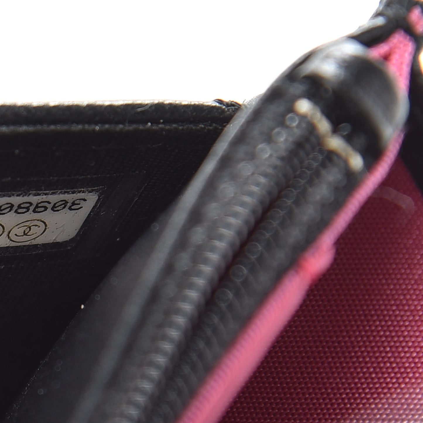 Goatskin Quilted Timeless CC Wallet On Chain WOC Black