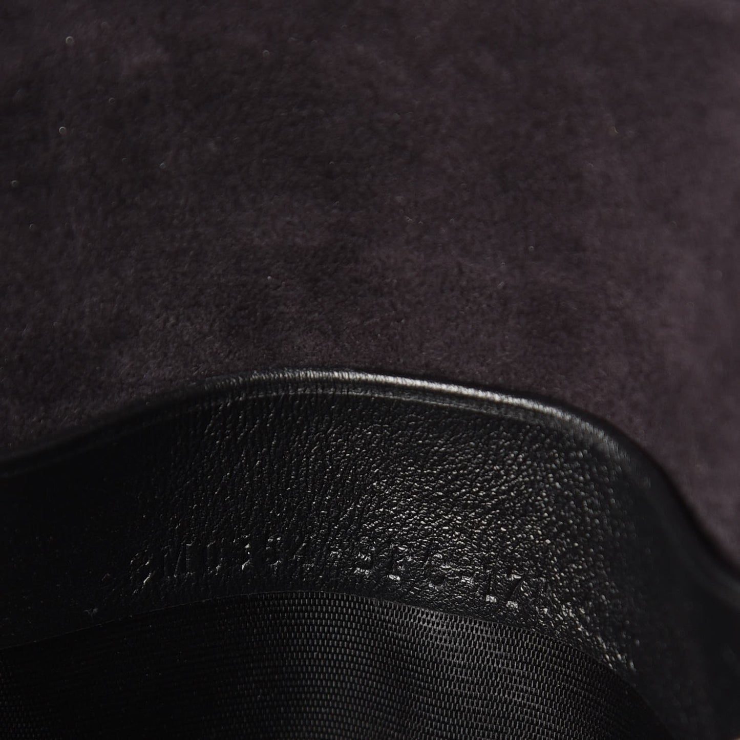 Lambskin Studded Heart Micro Baguette Black