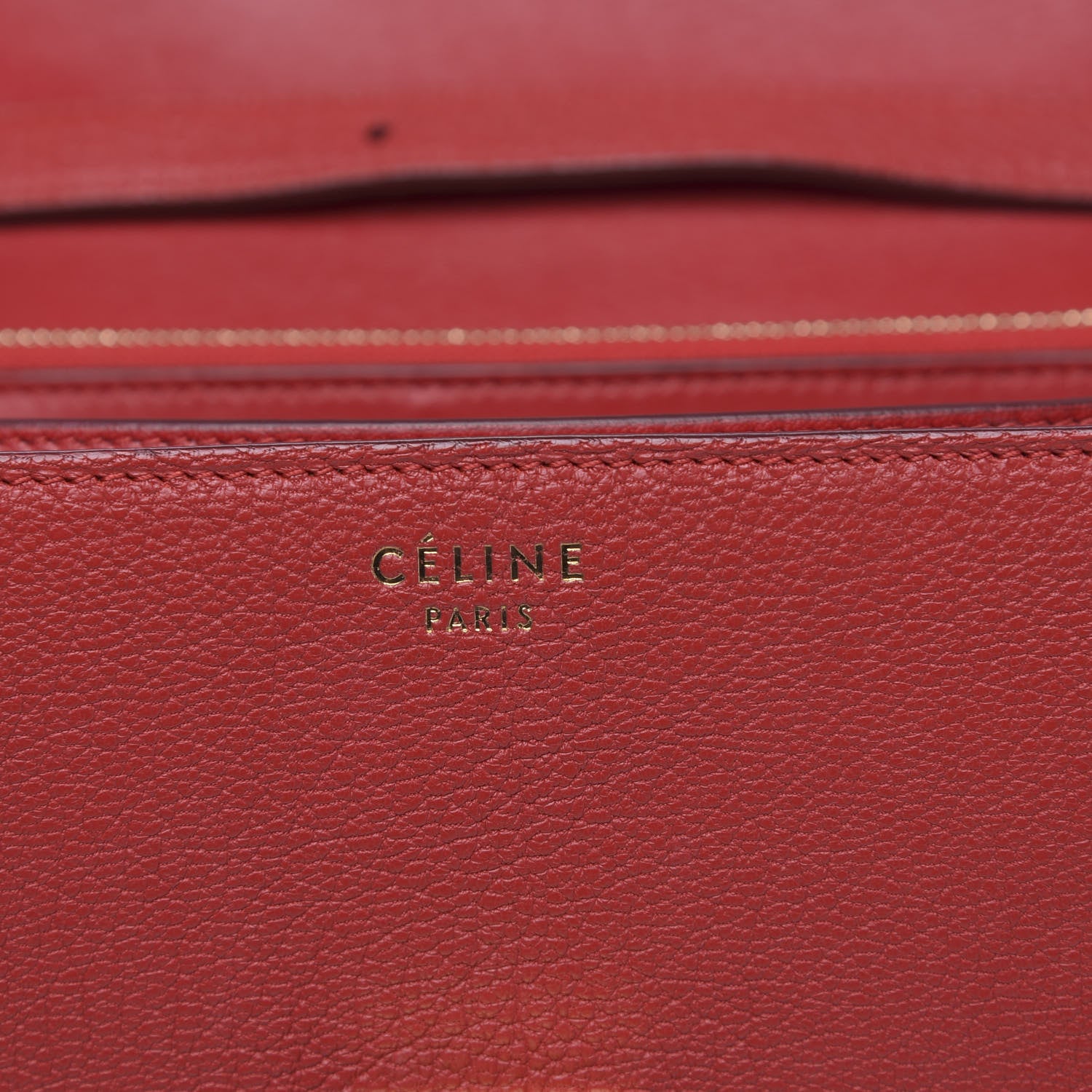 Celine Goatskin Medium Classic Box Flap Bag Carmin 7 of 10