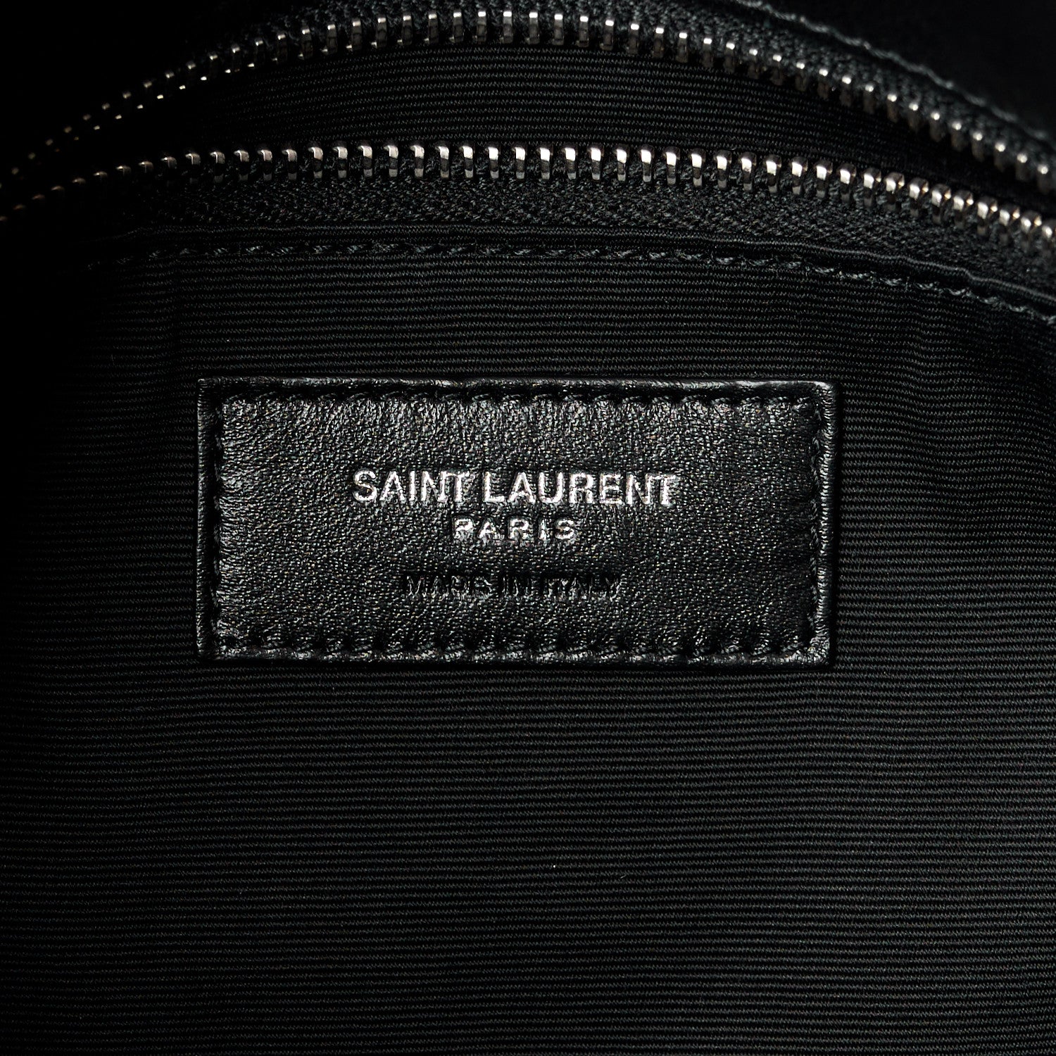 Saint Laurent Lambskin Quilted Small Loulou Puffer Monogram Chain Satchel Black 6 of 11