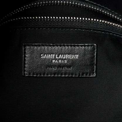 Saint Laurent Lambskin Quilted Small Loulou Puffer Monogram Chain Satchel Black 6 of 11