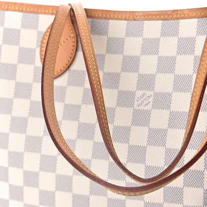 Louis Vuitton Damier Azur Neo Neverfull MM Rose Ballerine 14 of 15
