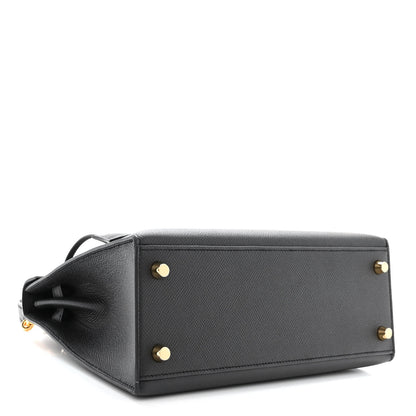 Hermes Epsom Kelly Sellier 25 Black 4 of 11